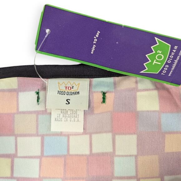 Todd Oldham 90s Rubik's Cube Print Skirt
~ Deadstock New with tags - Picture 6 of 8